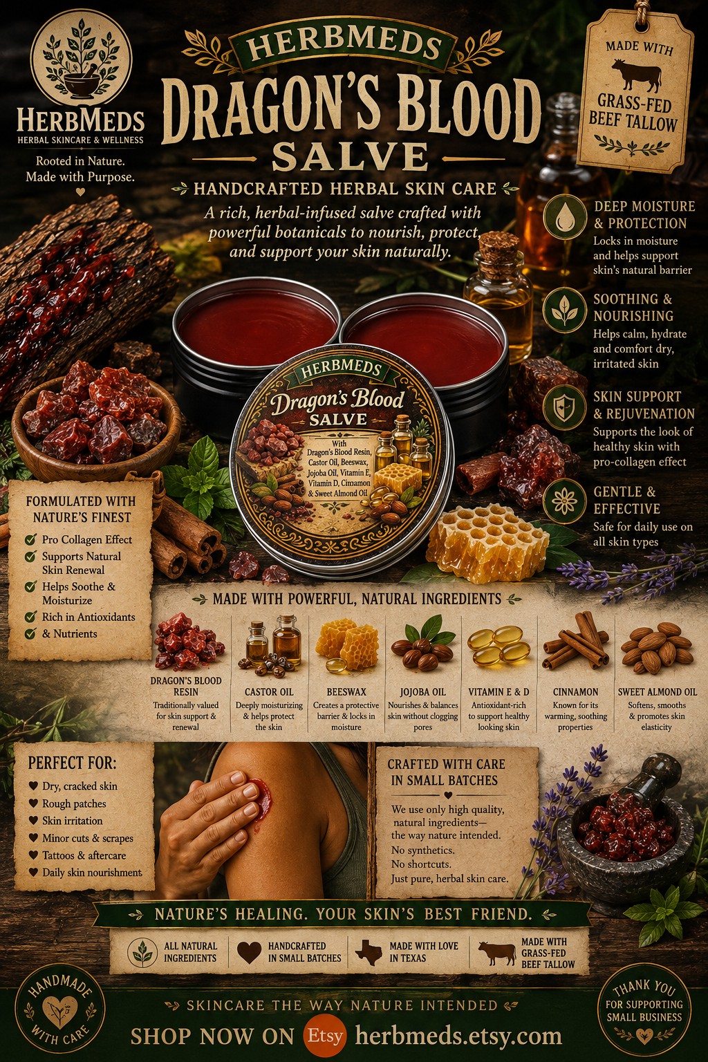 HerbMeds Dragon's Blood Salve product display